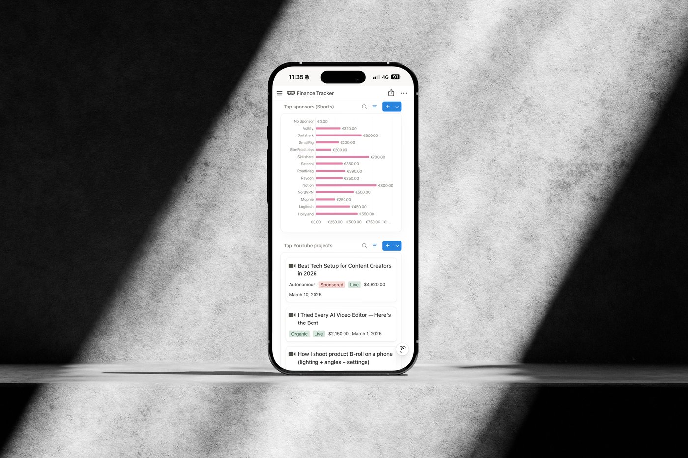Finance on iPhone